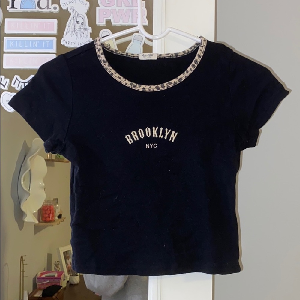 brandy melville brooklyn leopard top